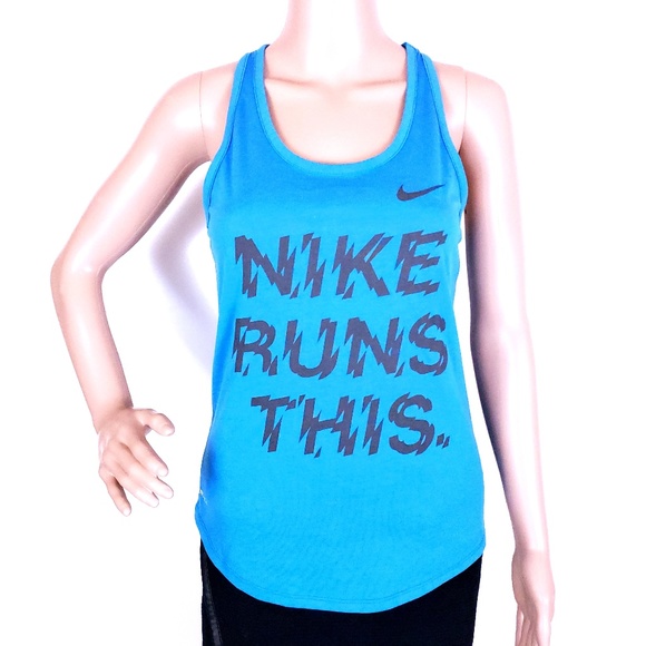 The Nike Tee Women Tank Top Dri Fit Athletic Cut Size S - Picture 1 of 5